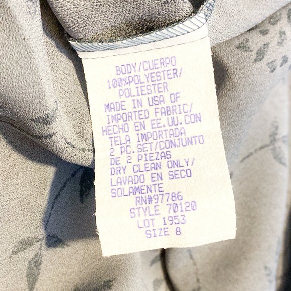 Bahari Group Fattaneh | Vintage | New York | Floral Blue Button Down Maxi Dress - Picture 13 of 13